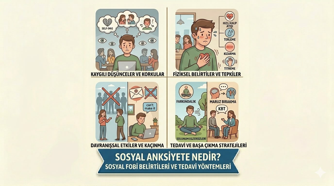 Sosyal Anksiyete Nedir? Sosyal Fobi Belirtileri ve Tedavi Yöntemleri