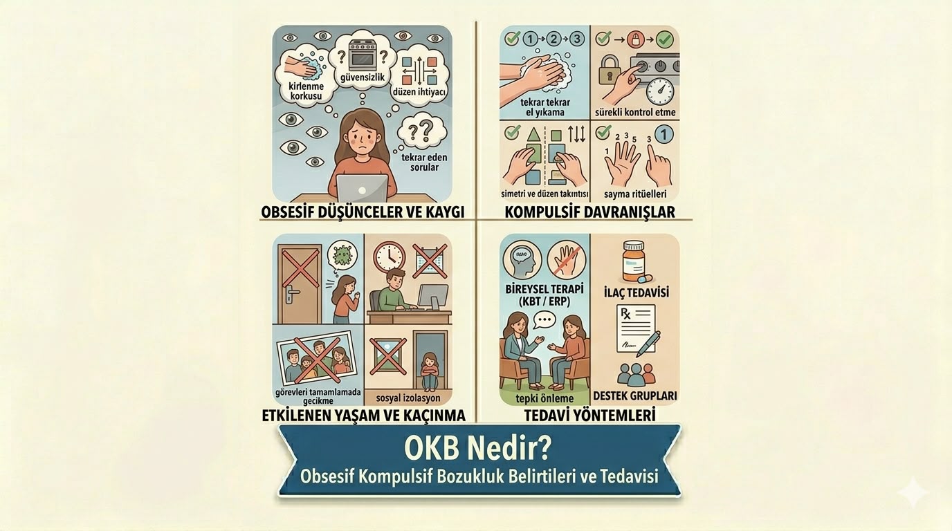 OKB Nedir? Obsesif Kompulsif Bozukluk Belirtileri ve Tedavisi