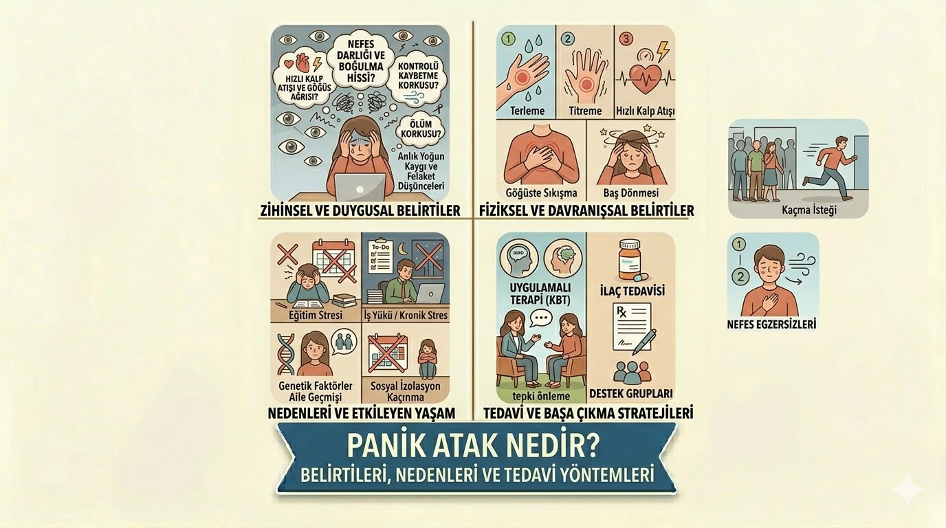 Panik Atak Nedir? Belirtileri, Nedenleri ve Tedavi Yöntemleri